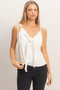 Tie Front Spaghetti Strap Top​​​