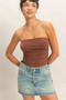 Ruched Bandeau Top​