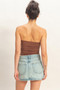 Ruched Bandeau Top​