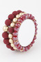 Two Toned Crystal Bead Bracelet