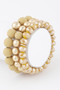 Two Toned Crystal Bead Bracelet