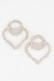 Interlaced Jewel Heart Earrings