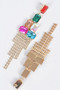 Multi Stone Party Earrings