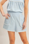Scallop Trim High-Waisted Shorts​​​