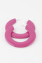 Flat Solid Hoop Earrings