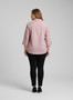 Blush Utility Button Front Roll Sleeve Blouse