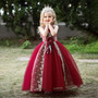 Girls Embroidered Dress Princess Dress Christmas Party Dress Cosplay Masquerade Dress