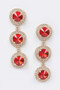 Multi Rhinestone Dangle Earring