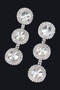 Multi Rhinestone Dangle Earring