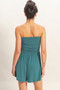 Strapless Shirred Waist Romper​​​