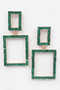 Stone Rectangle Earring