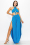 Modal 2 Piece Set, Bra And Side Slit Pant