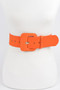 Micro Suede Wide Buckle Belt