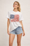 Vintage Americana Distressed Flag Graphic Tee