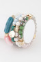 Multi Crystal Pendant Bracelet