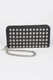 Studded Wallet With Chain