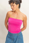 Ruched Bandeau Top​​​​