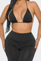 Bra Top And Pants And Bandana Set
