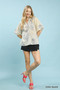 Umgee Floral Print V-Neck Top
