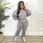 Women'S Fashion Casual Sports Fall Winter Two Piece Sweatsuit Set