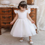 Summer Baby 1St Year Birthday Party Dress Flower Girl Wedding Baby Princess Dress Trendy Tulle Children'S Dress