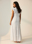 Mlle Gabrielle Solid Cap Sleeve Dress​​