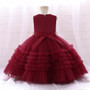 Children'S Dresses Girls' Puffy Mesh Dress Cascading Ruffles Dress Middle Children'S Princess Dress Show Dress