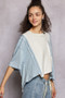 POL Color Block Patchwork Cropped T-Shirt