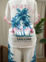 San Juan Palms Two-Piece Set