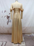 Autumn Women's Off Shoulder Swing Wedding Dress Annual Party Evening Dress