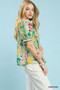 Umgee Jacquard Bloomscape Print Top