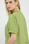 Umgee Embroidery Linen Puff Sleeve Blouse
