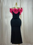 Midnight Magnolia Rosette Gown