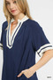 Umgee Linen Rayon Mini Dress