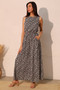Night Meadow Sleeveless Bubble Jumpsuit