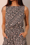 Night Meadow Sleeveless Bubble Jumpsuit