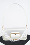Translucent Metal Buckle Crossbody Bag W/Chain