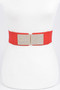Rhinestone Metal Buckle Stretch Belt