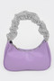 Faux Leather Pleated Shoulder Strap Bag​