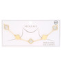 Clover Charm Station Gold Dipped Necklace