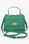Quilted Top Handle Crossbody Bag
