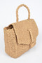 Faux Straw Weaved Clutch Bag