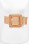 Bamboo Buckle Wide Stretch Belt
