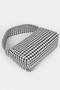 Houndstooth Knit Shoulder Bag