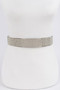 Rhinestone Metal Waist Belt