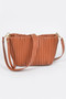 Faux Leather Pleated Bag