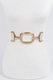 Metal Buckle Stretch Waist Belt​