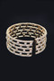 Clear Rhinestone Pattern Bangle