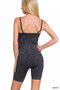 Zenana Stone Washed Ribbed Seamless Romper