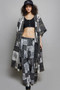 POL Drawstring Patchwork Wide Leg Pants